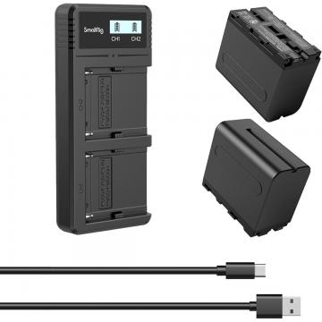 SmallRig 3823 NP-F970 Battery EN Charge Kit (2...