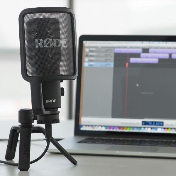 Rode NT-USB vocal/instrument iPad avec tripod shockmount