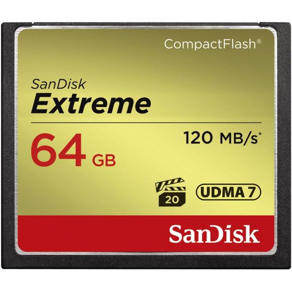 Sandisk CF Extreme 64GB 120MB/s 85MB write UDMA 7