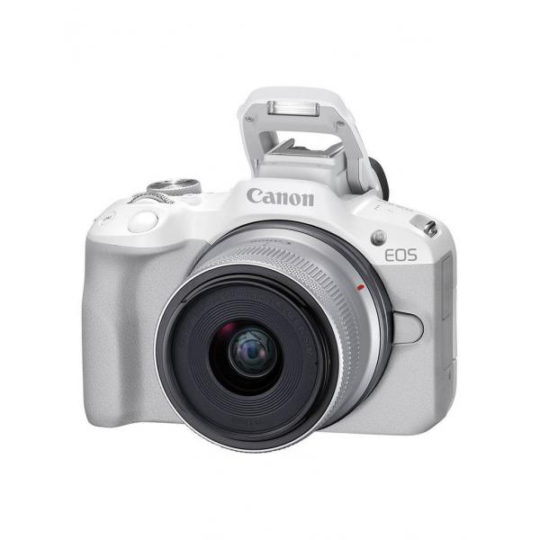 Canon EOS R50 White + RF-S 18-45 IS STM