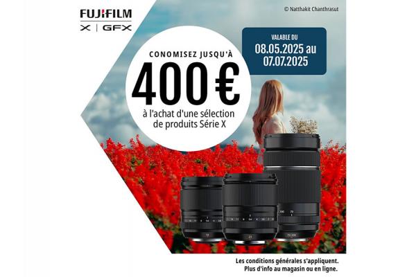 FUJIFILM CASHBACK Mai - Juillet