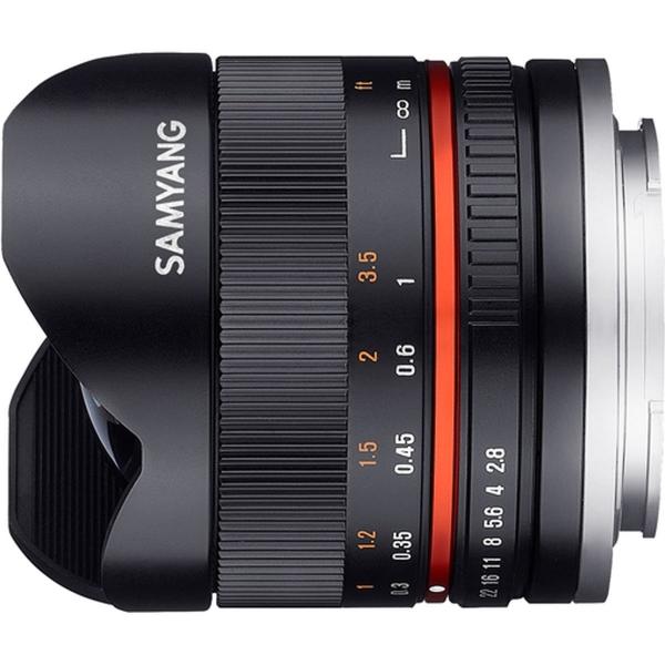 Samyang 8mm Fisheye f/2.8 Fuji X Black