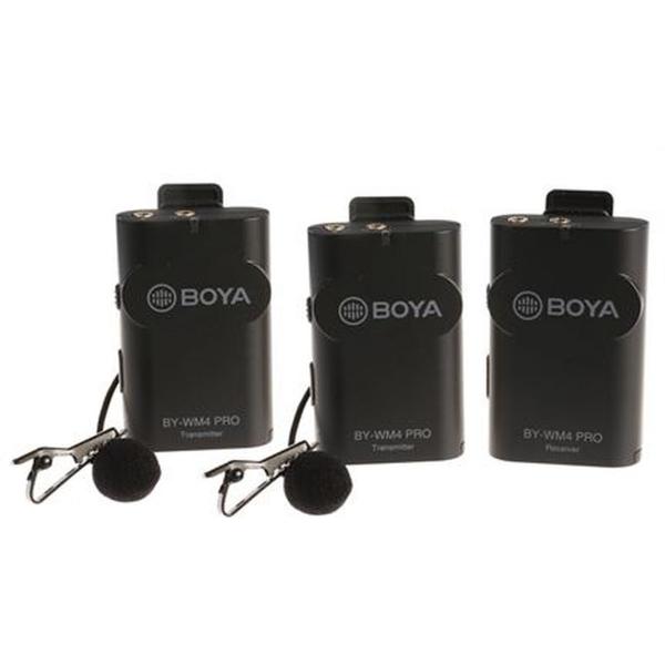 Boya BY-WM4 Pro-K2 Microphone Duo Lavalier 2,4 GHz sans fil BY-WM4 Pro-K2