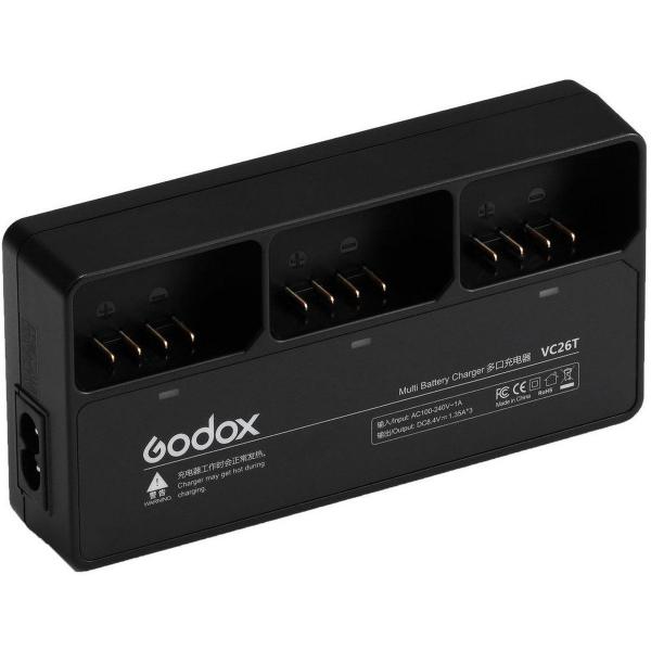 Godox Chargeur Multiple pour batterie V1 et AD100Pro