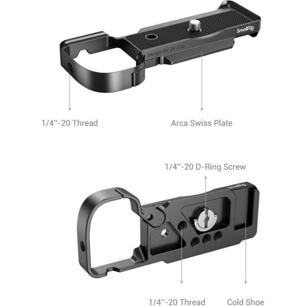 SmallRig 3523 Extension Grip Pour Sony ZV-E10 (Black)