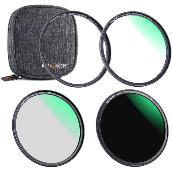 K&F Concept Magnetic Lensfilter-Kit CPL-ND-UV 55 mm